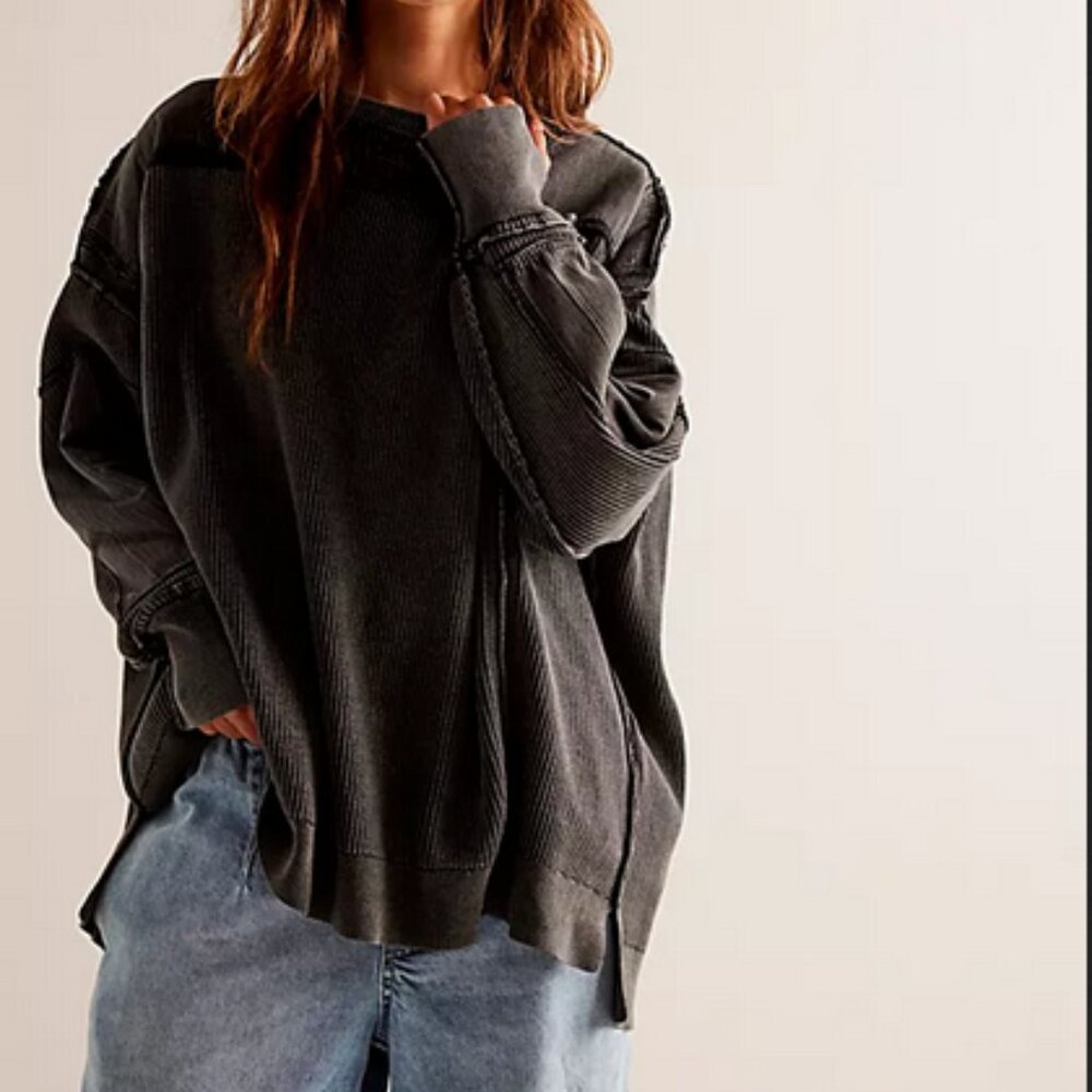 Free People We The Free Worn Thru Pullover